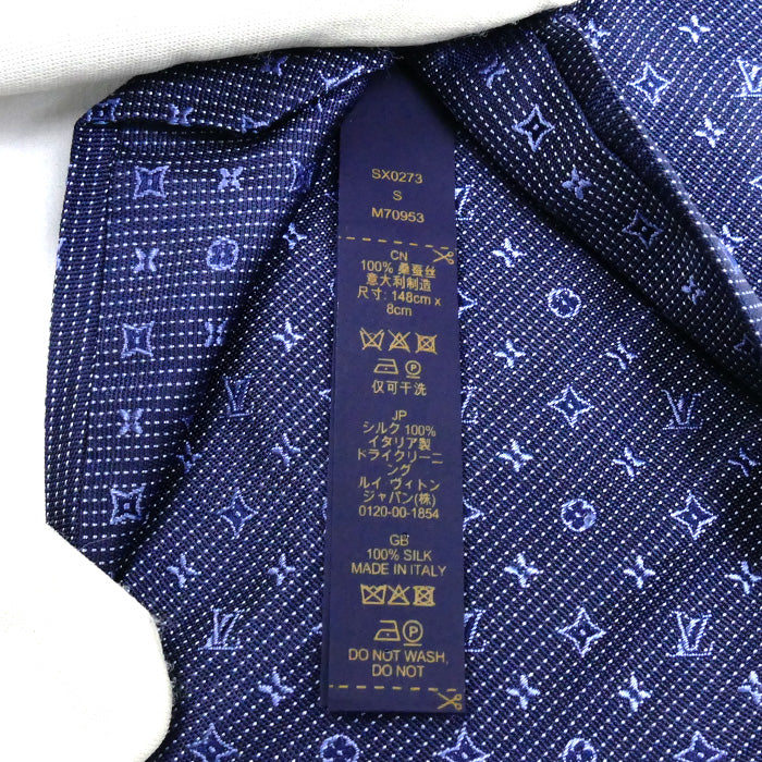 LOUIS VUITTON ルイ・ヴィトン モノグラム クラシック 8cm ネクタイ M70953 SX0273 メンズ【中古】【美品】