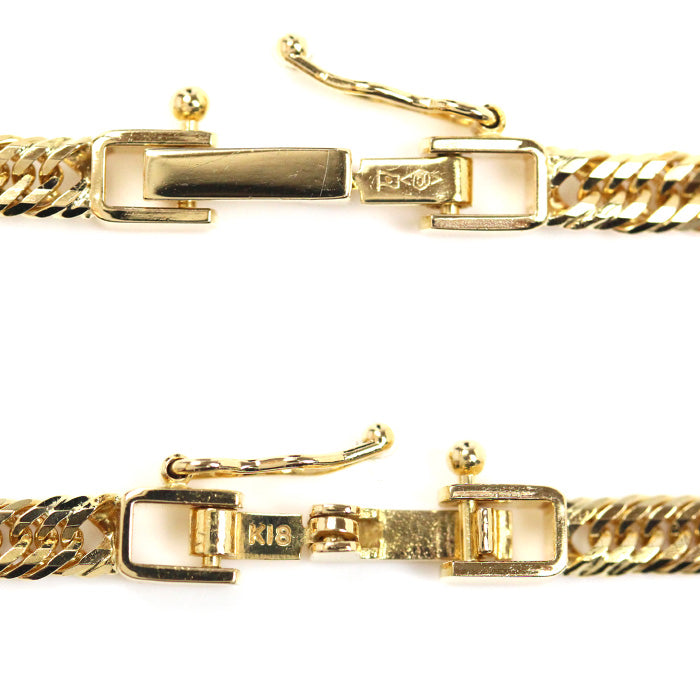 K18YG イエローゴールド ネックレス 喜平12面トリプルカット 10.3g 40cm【中古】