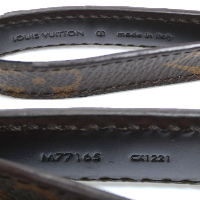 LOUIS VUITTON ルイ・ヴィトン ポルト クレ スリム ドラゴンヌ キーホルダー モノグラム ブラウン M77165 CX1221 ユニセックス【中古】