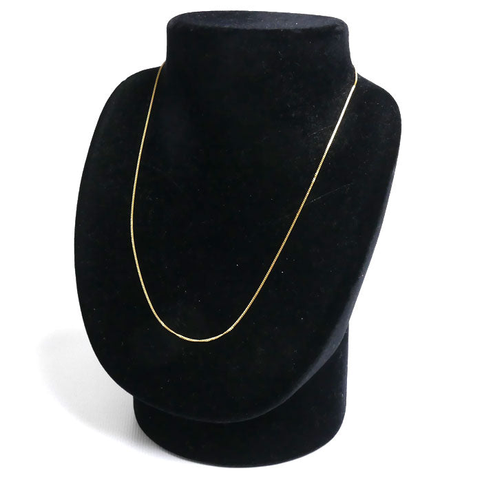 K18YG イエローゴールド ネックレス 喜平2面カット 1.6g 42cm レディース【中古】