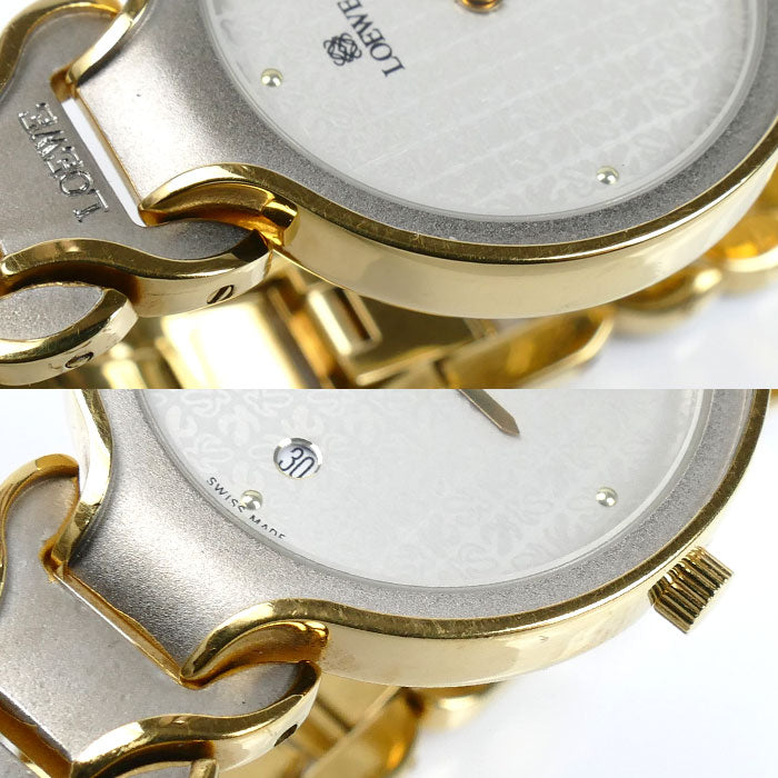 LOEWE ロエベ アナグラム 腕時計 電池式 レディース【中古】