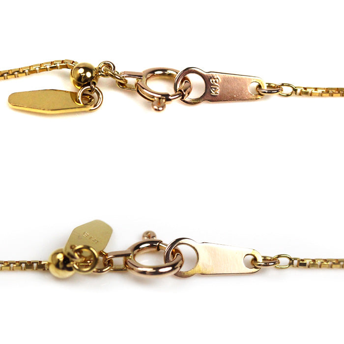 K18YG イエローゴールド ネックレス ベネチアン 2.1g ~45cm フリーチェーン レディース【中古】