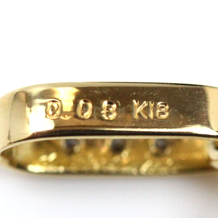 K18YG イエローゴールド 龍 ペンダントトップ ダイヤモンド0.08ct 4.9g メンズ【中古】