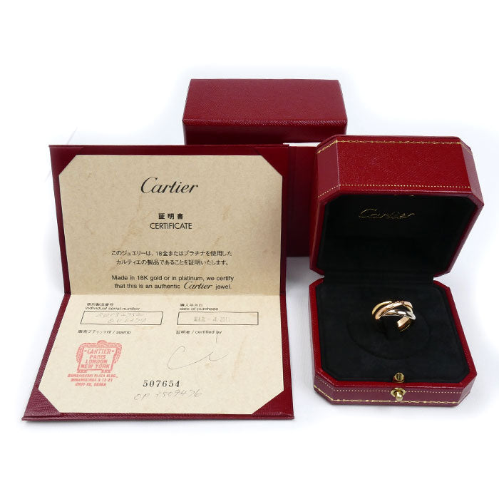 CARTIER カルティエ K18YG/PG/WG トリニティ クラシック リング・指輪 B4052752 12号 52 7.8g レディース【中古】【美品】