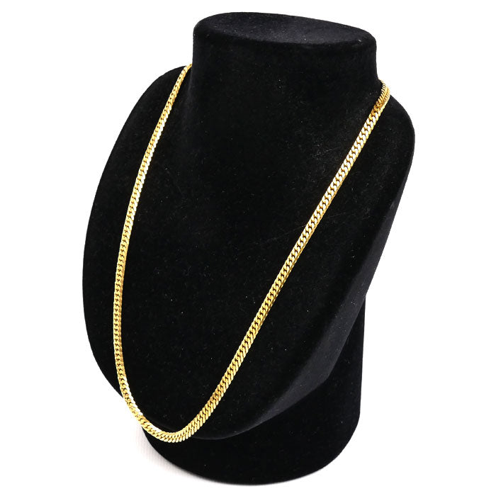 K18YG イエローゴールド ネックレス 喜平6面Wカット 30.2g 50cm メンズ【中古】