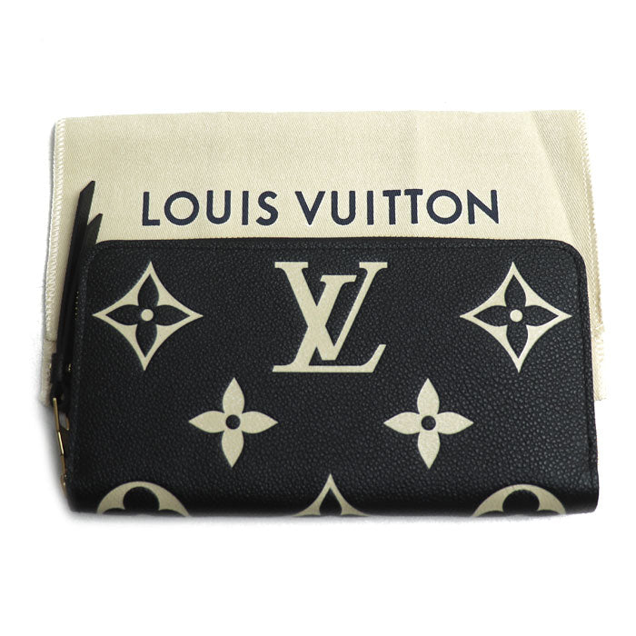 LOUIS VUITTON ルイ・ヴィトン ジッピーウォレット 長財布 ラウンドファスナー バイカラーアンプラント ブラック M80481 ICチップ レディース【未使用】【買取品】