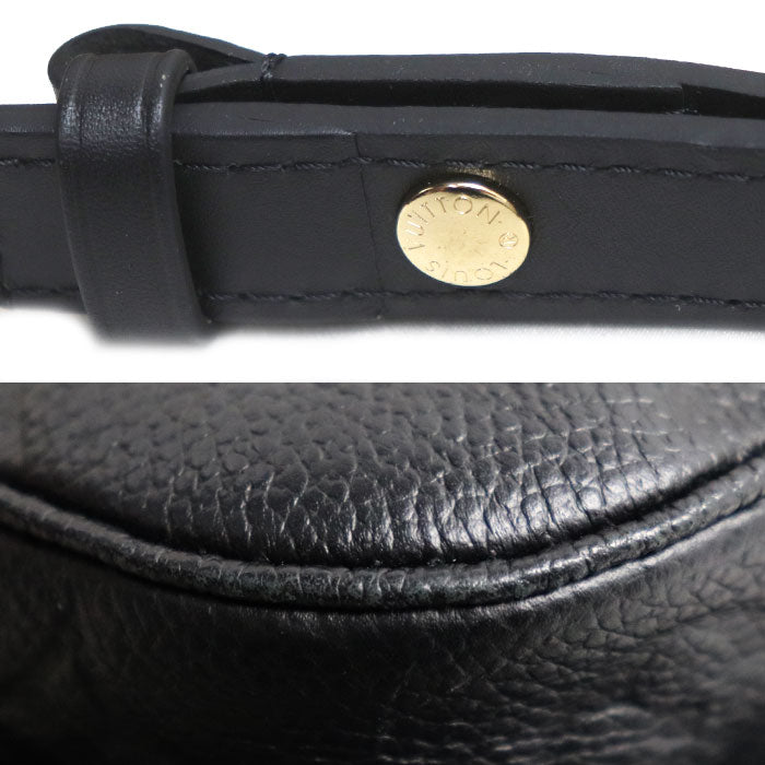 LOUIS VUITTON ルイ・ヴィトン ミュルティ ポシェットアクセソワール ショルダーバッグ モノグラムアンプラント ブラック M80399 ICチップ レディース【中古】