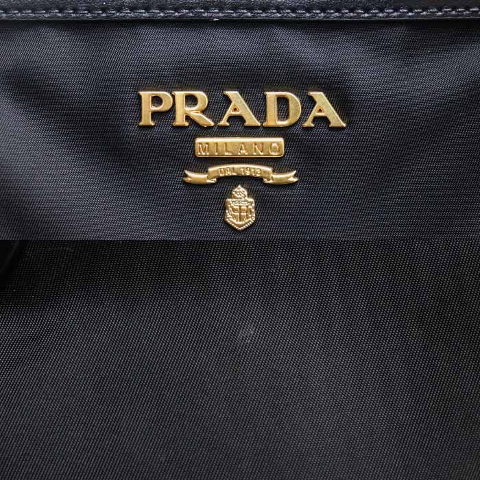 PRADA プラダ テスート ナイロントート トートバッグ ブラック 1BG158 レディース【中古】【美品】