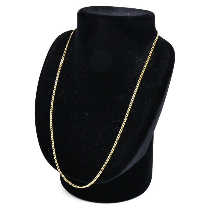 K18YG イエローゴールド ネックレス 喜平2面カット 10.1g 50cm ユニセックス【中古】【美品】