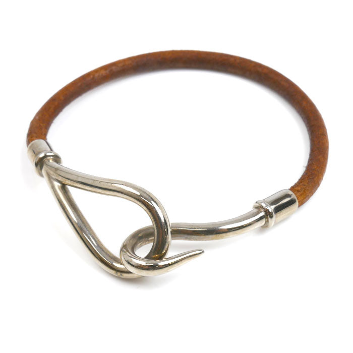 HERMES エルメス レザー ジャンボ ブレスレット 16cm レディース【中古