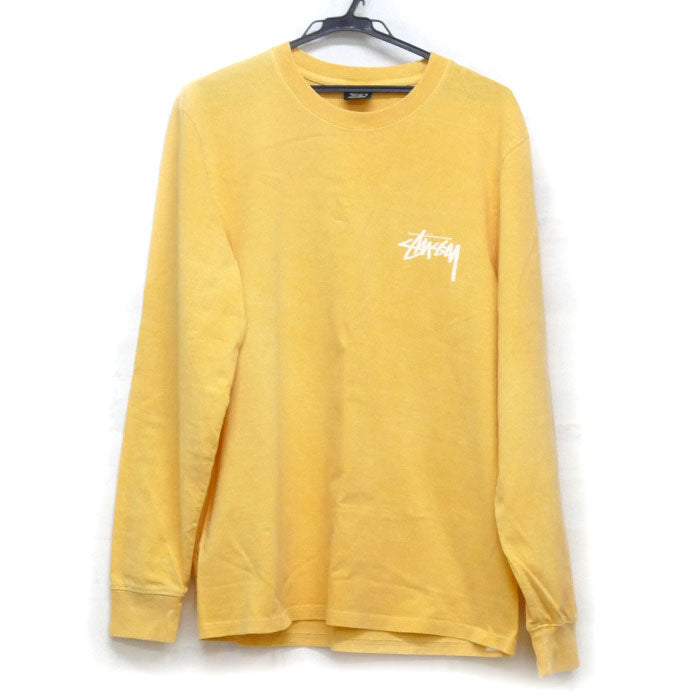 STUSSY ステューシー 長袖Tシャツ イエロー RN-94974 CA-28629 M
