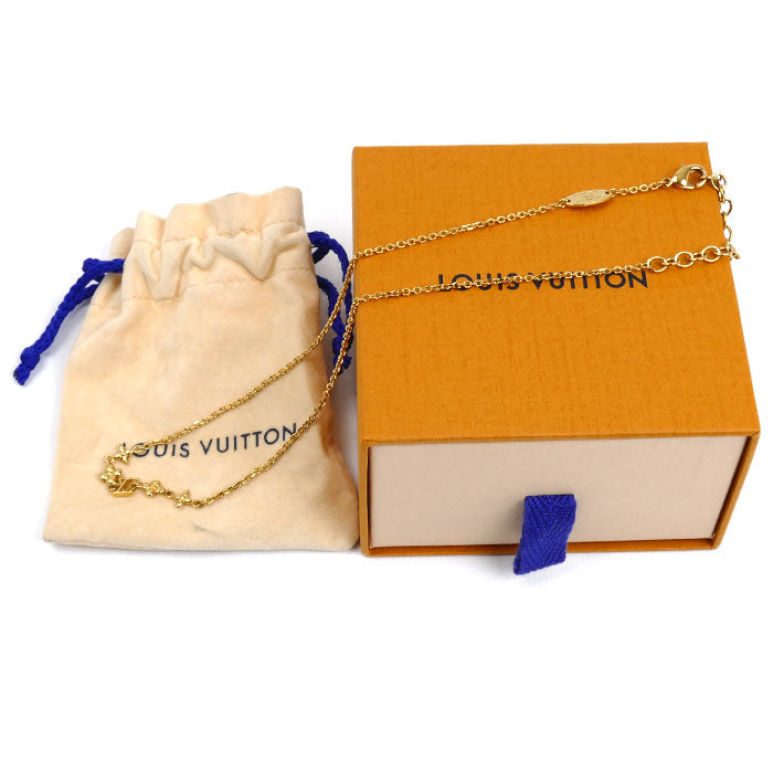 LOUIS VUITTON ルイ・ヴィトン メタル ベビールイ ネックレス M01614 LE4263 38~43cm レディース【中古】