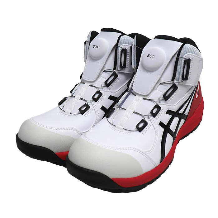 asics アシックス WINJOB CP304 BOA 安全靴 ホワイト レッド 1271A030