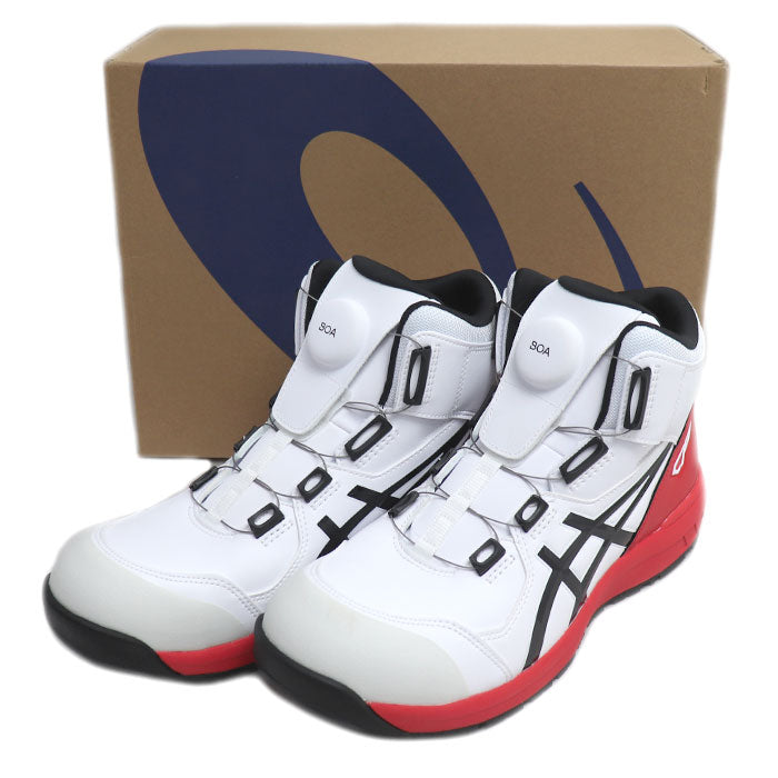 asics アシックス WINJOB CP304 BOA 安全靴 ホワイト レッド 1271A030-100
27cm ハイカット JSAA規格 安全靴 メンズ【未使用】【買取品】