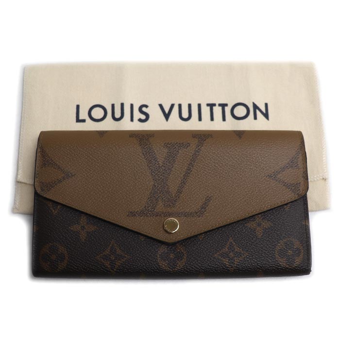 LOUIS VUITTON ルイ・ヴィトン ポルトフォイユサラ 長財布 ジャイアントリバース M80726 ICチップ レディース【中古】