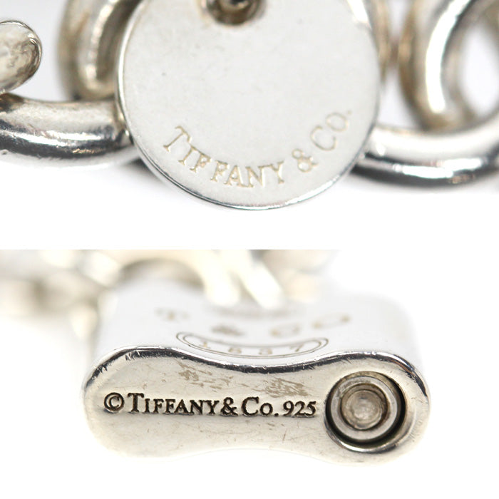 TIFFANY&Co. ティファニー シルバー925 1837 ロック ブレスレット 23.7g 17.5cm レディース【中古】