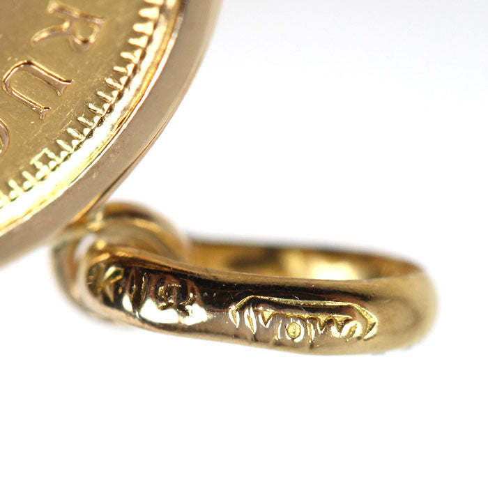 K21.6YG/K18YG クルーガーランド1/10OZ ペンダントトップ 4.0g 1981 ユニセックス【中古】