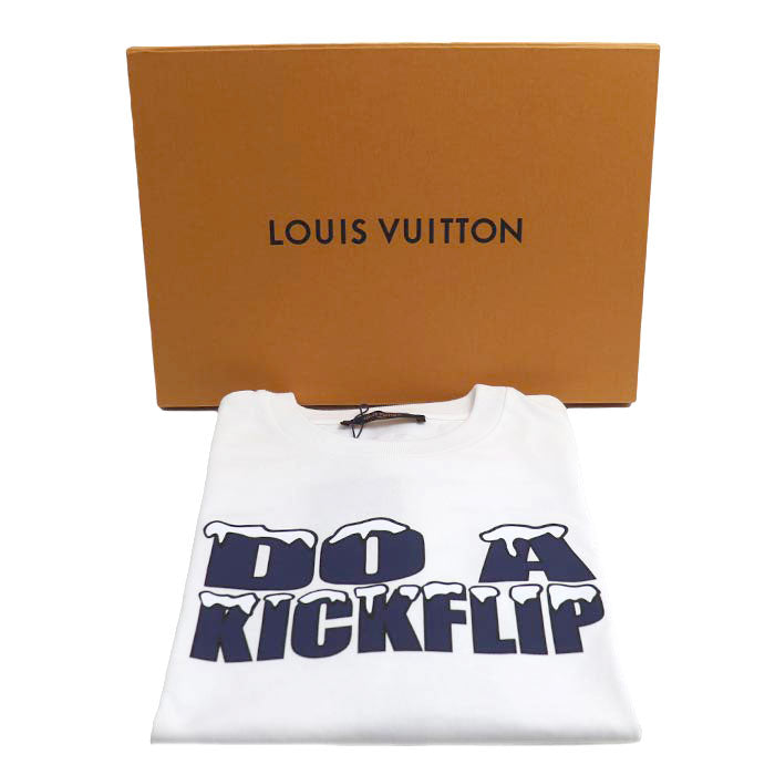 LOUIS VUITTON ルイ・ヴィトン DO A KICKFLIP 半袖Tシャツ ホワイト RM221 NPL HMY98W. S メンズ【未使用】【買取品】