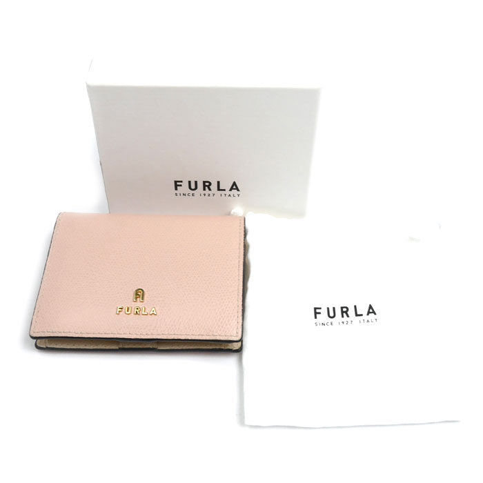Furla フルラ カメリア S コンパクトウォレット 二つ折り財布 ピンク WP00304 レディース【中古】