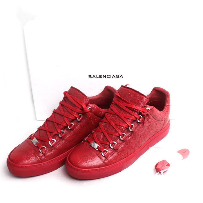 BALENCIAGA バレンシアガ アリーナ ロウ スニーカー レッド 483494
41 メンズ【中古】