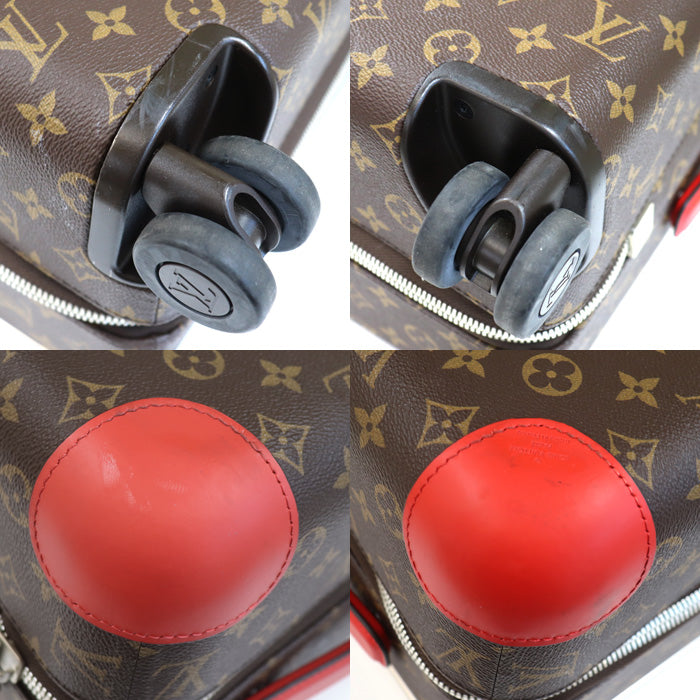 LOUIS VUITTON ルイ・ヴィトン ホライゾン55 キャリーバッグ モノグラム ポピーレッド M20200 ICチップ ユニセックス【中古】