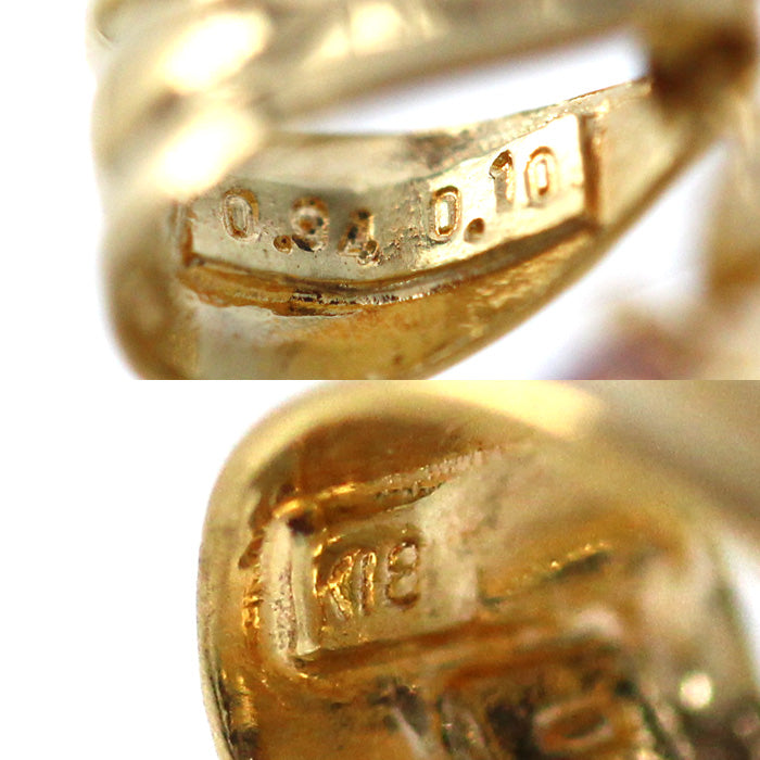 K22YG/K18YG イーグル金貨 1/40Z ペンダントトップ ダイヤモンド0.10ct 12.5g E・R・S入り 10ドル ユニセックス【中古】