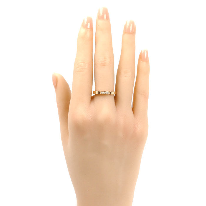 CARTIER カルティエ K18PG ピンクゴールド マイヨン パンテール 4PD リング・指輪 B4080551 ダイヤモンド 11号 51 3.9g レディース【中古】