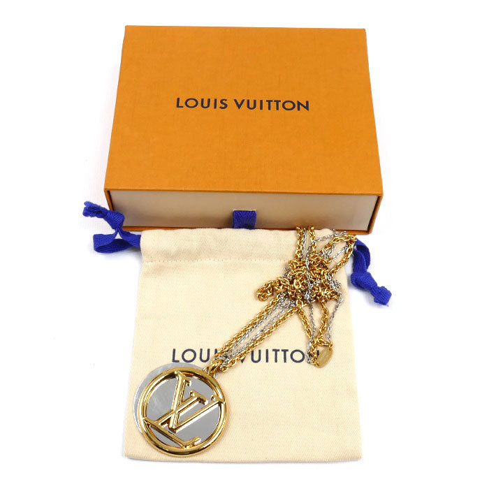LOUIS VUITTON ルイ・ヴィトン GP コリエ ルイーズ ネックレス M64281 LE1129 80cm レディース【中古】