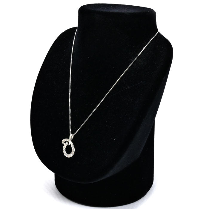 Pt1000プラチナ Pt850プラチナ ネックレス ダイヤモンド1.01ct 11.4g ~45cm フリーチェーン レディース【中古】