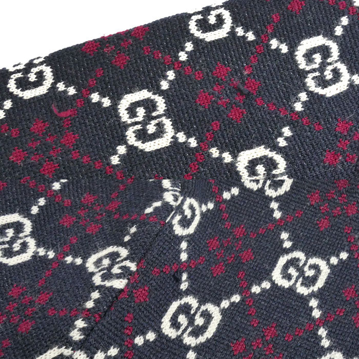 GUCCI グッチ GGロゴ カーディガン ネイビー 553602 XKAHC XL メンズ【中古】