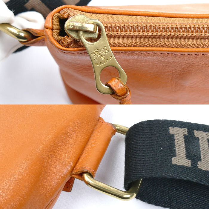 IL BISONTE イルビゾンテ ベルトバッグ ボディバッグ オレンジ 54202300911 ユニセックス【中古】