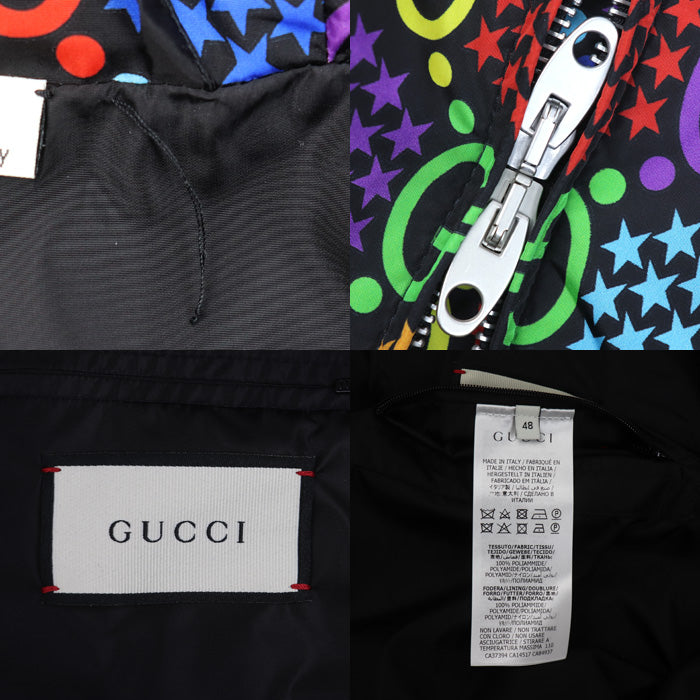 GUCCI グッチ サイケデリック ナイロンパーカー ナイロンジャケット マルチカラー 601712 ZADGN 48 メンズ【未使用】【買取品】