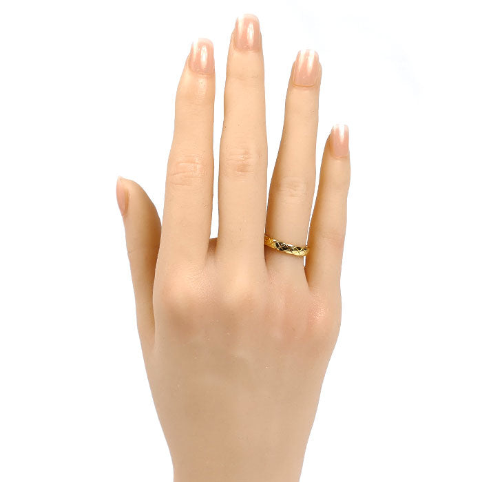 CHANEL シャネル K18YG イエローゴールド ココクラッシュ ミニ リング・指輪 J11794 9号 49 3.6g レディース【中古】【美品】