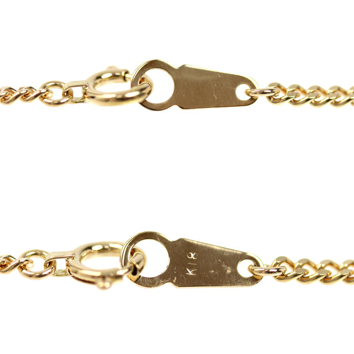 K18YG イエローゴールド ネックレス 喜平2面カット 11.8g 70cm ロング レディース【中古】