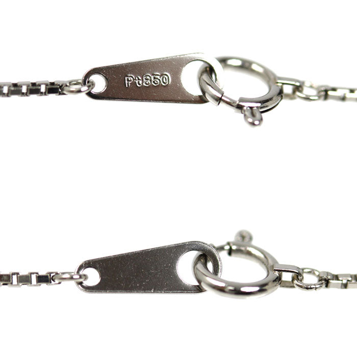 Pt850プラチナ ネックレス ベネチアン 5.1g 60cm レディース【中古】【美品】