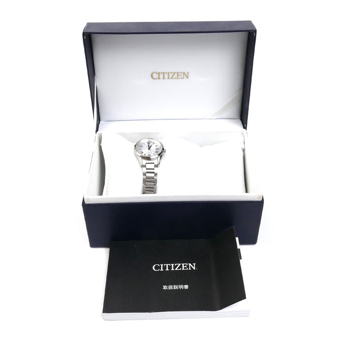 CITIZEN シチズン EXCEED エコドライブ 腕時計 ソーラー ES9370-62A 電波 レディース【中古】【極美品】