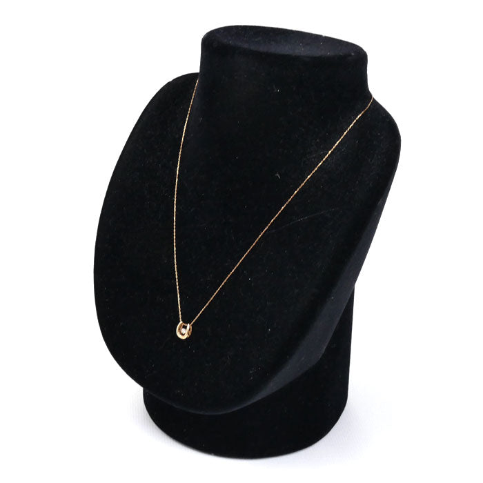 K10PG ピンクゴールド ネックレス ダイヤモンド0.05ct 0.6g 40cm レディース【中古】