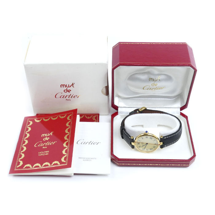 CARTIER カルティエ マスト ヴァンドーム LM 腕時計 電池式 W1001853 動作品 ユニセックス【中古】