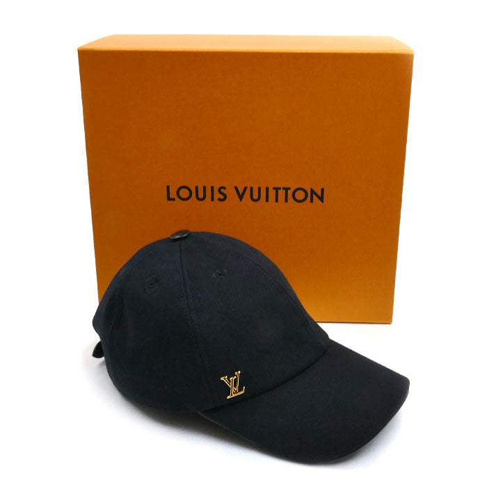 LOUIS VUITTON ルイ・ヴィトン LVアイコニック キャップ ブラック M7050L AL5202 レディース【中古】