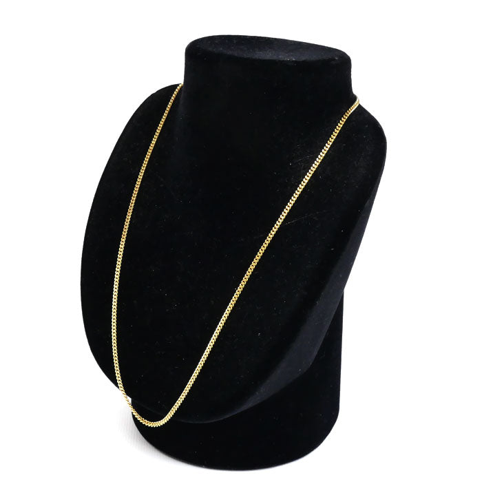 K18YG イエローゴールド ネックレス 喜平2面カット 11.9g 50cm ユニセックス【中古】