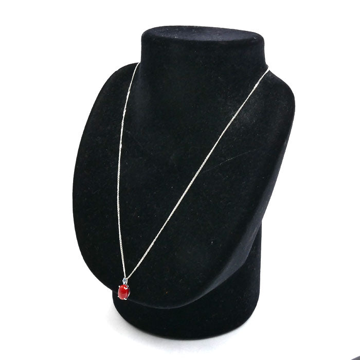GSTV Pt950プラチナ ネックレス サンゴ1.00ct アクアマリン0.05ct 4.4g ~45cm フリーチェーン レディース【中古】