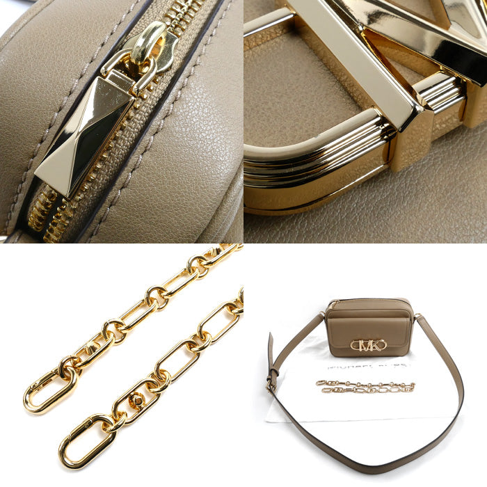 Michael Kors マイケルコース パーカー ミディアム ショルダーバッグ ベージュ 32F2G7PC8L レディース【中古】