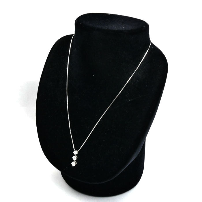 Pt900/850 ネックレス ダイヤモンド1.00ct 5.3g ~45cm レディース【中古】