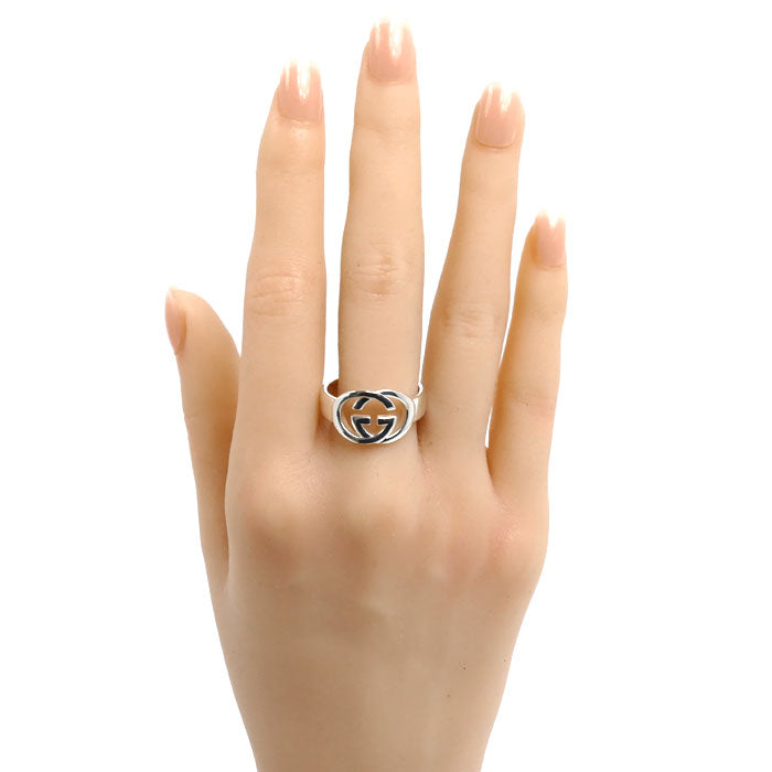 GUCCI グッチ シルバー925 ブリットリング SM リング・指輪 190483 18号 5.8g メンズ【中古】