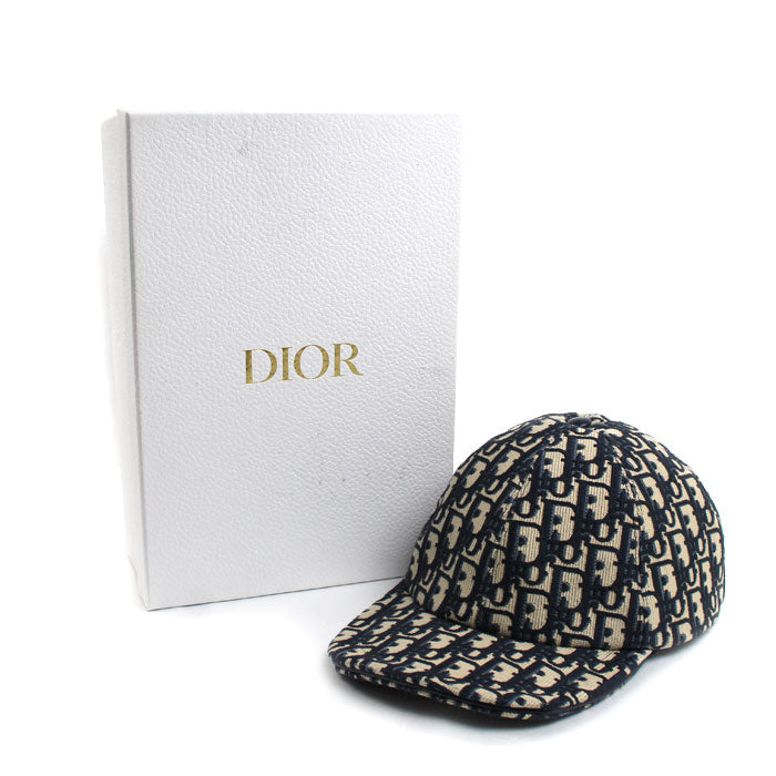 Dior ディオール ロゴ トロッター オブリーク ベースボーキャップ キャップ ネイビー 22DOB922X135
59 ユニセックス【中古】【美品】