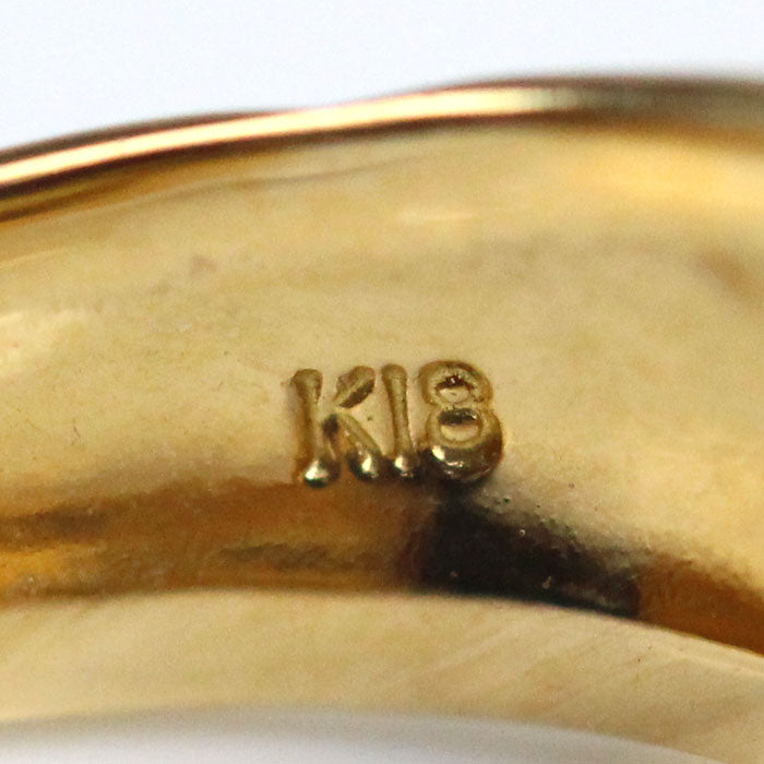 K18YG イエローゴールド イヤーカフ 月甲 イヤリング 2.0g 片耳 レディース【中古】【美品】