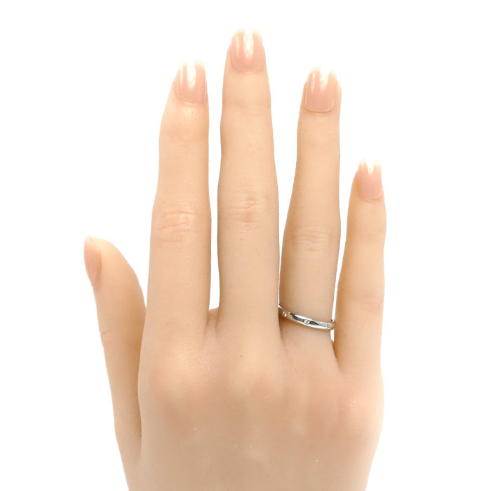 CARTIER カルティエ Pt950プラチナ 1895 ウェディング 3PD リング・指輪 B4058349 ダイヤモンド 9号 49 2.7g レディース【中古】【美品】
