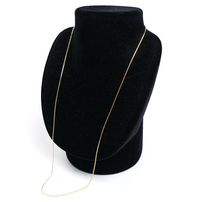 K18YG イエローゴールド ネックレス 小豆 3.6g 61cm レディース【中古】