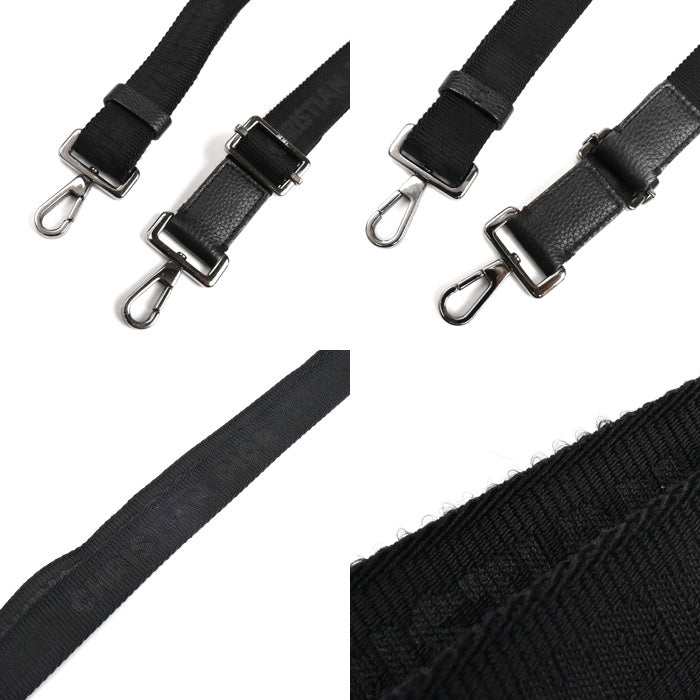 Christian Dior クリスチャンディオール オブリーク ジャガード ジップポーチ ショルダーバッグ ネイビー 20BBC119YSE ユニセックス【中古】