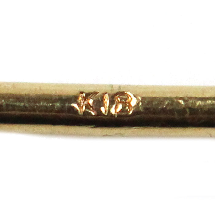 K18YG イエローゴールド ピアス ペリドット 1.0g レディース【中古】